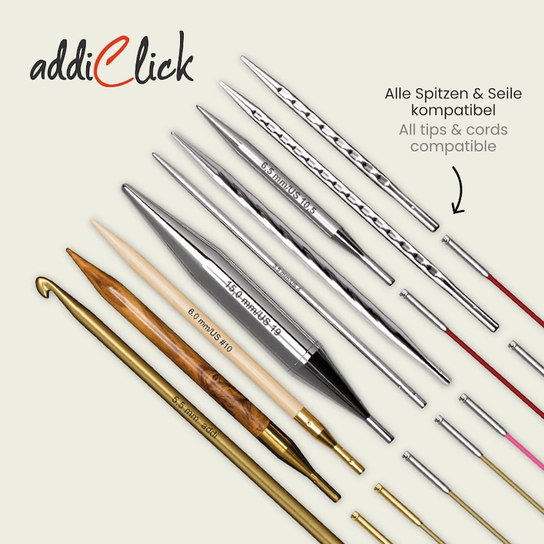 Addi Click Basic Interchangeable Cable (wire, Cord, Rope) for All Addi ...