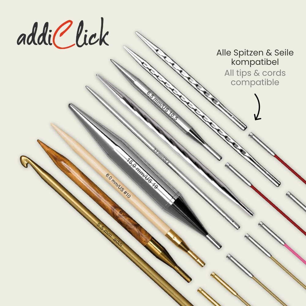 Addi Click Basic Interchangeable Cable (wire, Cord, Rope) for All Addi ...