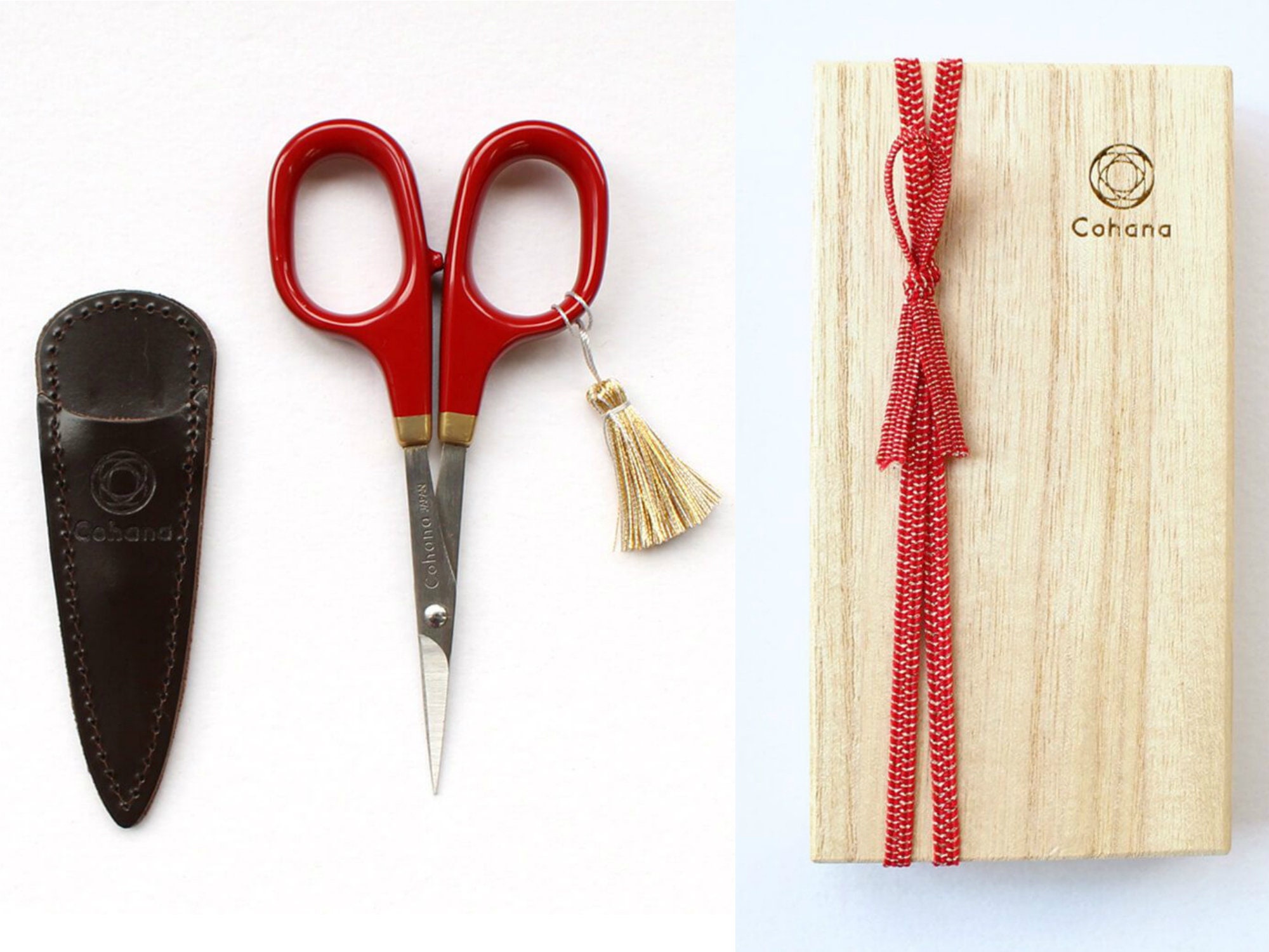 Cohana Scissors With Gold Tassel 10.5 Cm Red Etsy Ireland