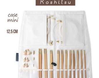 Interchangeable knitting needle set Seeknit Koshitsu premium Mini - 12.5cm / 5" interchangeable bamboo knitting points 59801