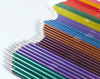 Sock needles DPN KnitPro Zing 2.00 - 8.00 mm / 15 cm, 20 cm double pointed knitting needles