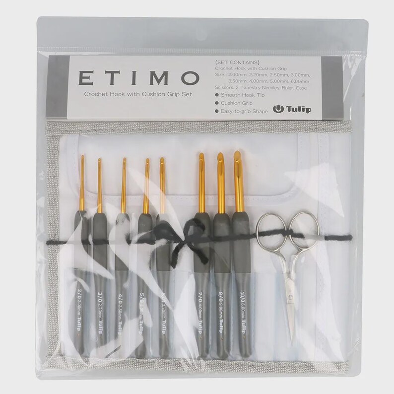 Tulip Etimo crochet hook set - Premium Gold or Royal Silver zdjęcie 7