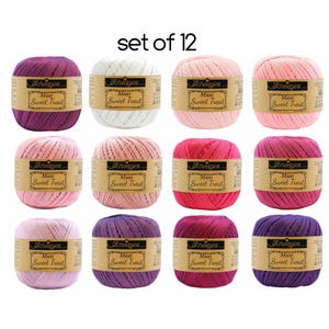 Cotton yarn Maxi Sweet Treat 25gr - lace 100% mercerized cotton, knitting crochet, knitting yarn, crochet yarn #2