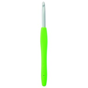 Pode incluir: Uma agulha de croch&ecirc; verde lim&atilde;o com um gancho de metal prateado. O cabo &eacute; de cor verde brilhante e tem o tamanho K 6,5 mm. A agulha &eacute; projetada para trabalhos manuais com fios e projetos de croch&ecirc;.
