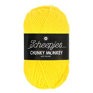 5x100gr Garen Scheepjes Chunky Monkey 2 100% premium acryl anti pilling breigaren haakgaren afbeelding 7