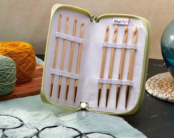 Tunische haaknaalden set KnitPro Bamboo 3.50-8.00mm