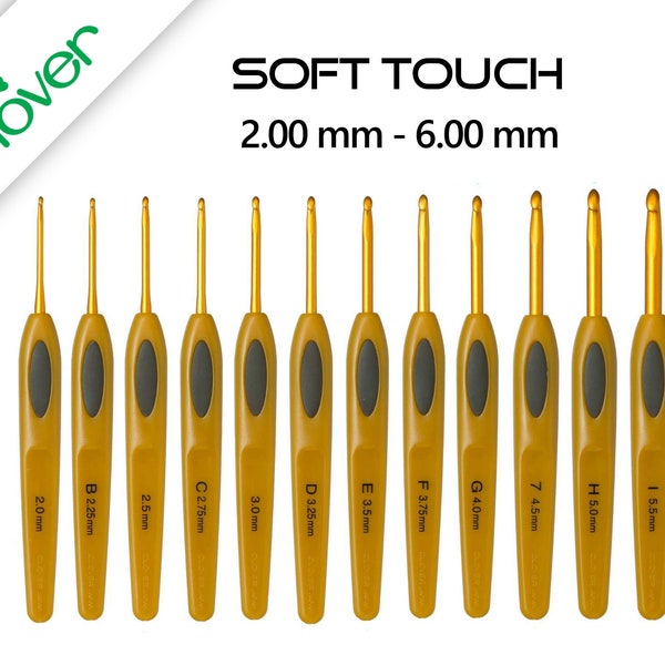 Crochet hook Clover Soft Touch - high quality crochet hooks in sizes 2 mm - 6 mm