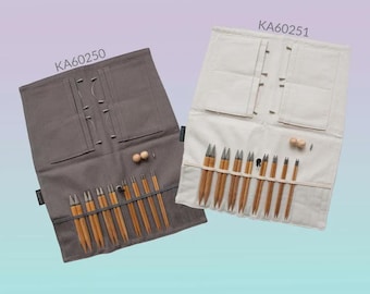 Set d'aiguilles à tricoter interchangeables Seeknit Curve Koshitsu - set de points à tricoter en bambou Grand 12,5cm 60250, 60251