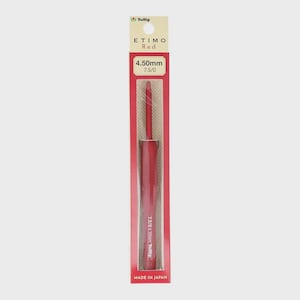 Crochet hook Tulip Etimo Red soft touch | quality crochet hooks in 15 sizes 1.80 mm - 6.50 mm