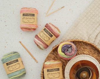 65gr Scheepjes Stone Washed Flow - coton/acrylique fil à tricoter