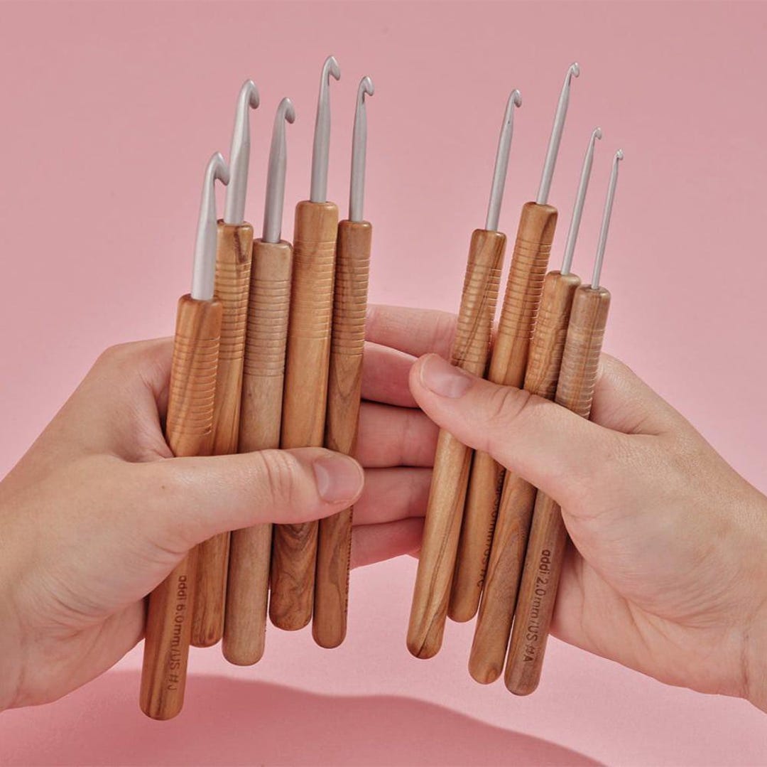 Crochet Hook Addinature Olive Wood | Quality Crochet Hooks in 13