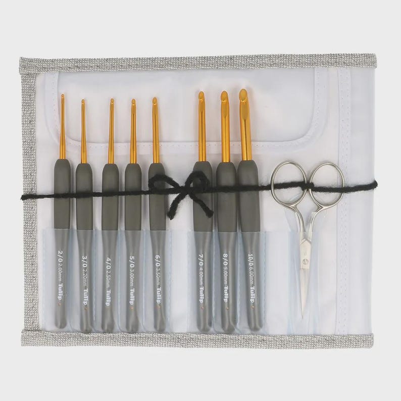 Tulip Etimo crochet hook set - Premium Gold or Royal Silver zdjęcie 17