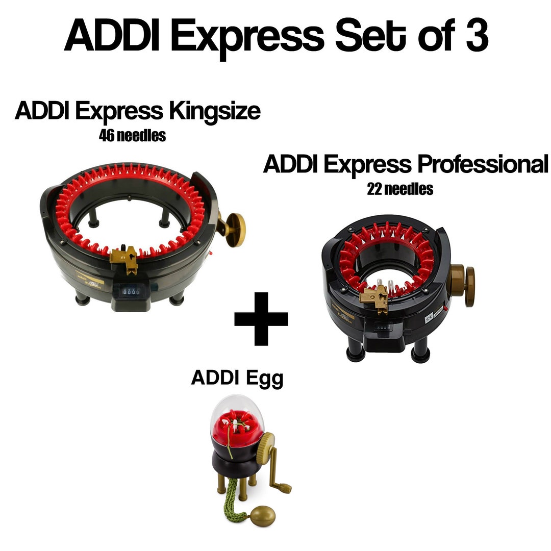 Addi Express Kingsize 890-2 Addi Express Professional 990-2 Addi Egg 880-2  Knitting Mills Set Hand Knitting Machines New Versions 