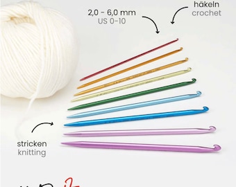 Addi Duett - a combination of a crochet hook and knitting needle