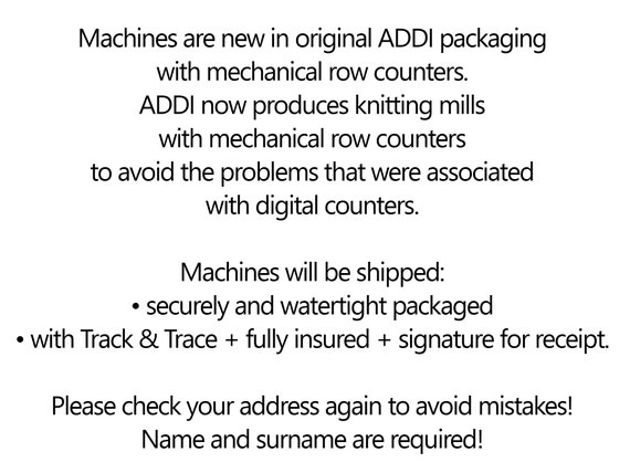 Knitting Machine Power Adapter for Addi King Machines, Power
