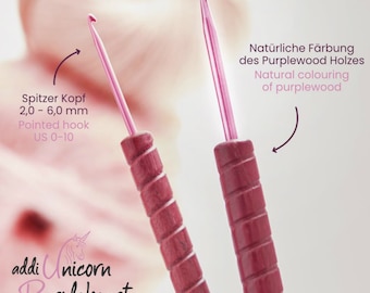 Crochet Addi Licorne Purpleheart