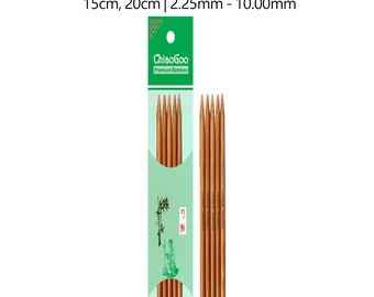 DPN sokkennaalden ChiaoGoo patina - bamboe, hoog kwaliteit, duurzame dubbel puntige sokken breinaalden van 15 en 20 cm
