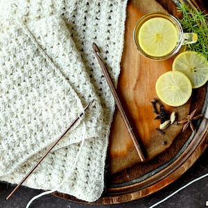 Wooden Crochet hook - KnitPro Ginger crochet hook - quality warm gentle crochet hook for comfortable crochet