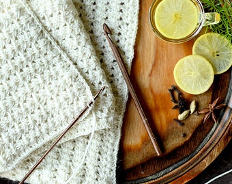 Houten haaknaald - KnitPro Ginger haaknaald - gemberhout kwaliteit warme zachte haaknaald voor een comfortabel haken