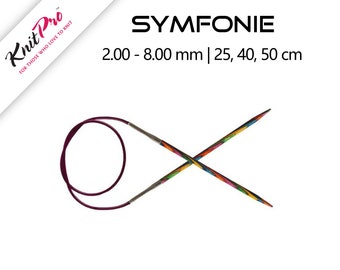 KnitPro Wooden Symfonie Circular Knitting Needle 2 mm - 8 mm | 25, 40, 50 cm