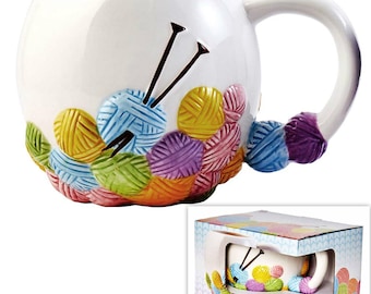 Mug pour tricoteuses - en céramique, un cadeau fantastique pour toute tricoteuse