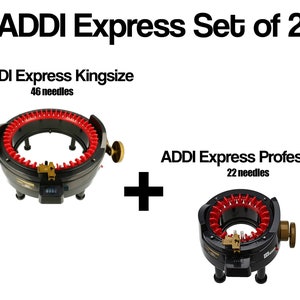 Addi Express Kingsize 890-2 + Addi Express Professional 990-2 knitting mills set - hand knitting machines