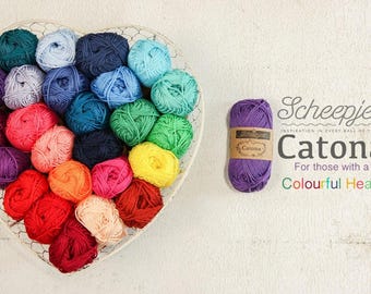 Filato di cotone Scheepjes Catona #1 - 25g 100% cotone mercerizzato