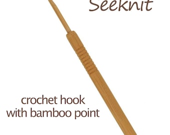 Haaknaald Seeknit Koshitsu met bamboepunt - bamboe haaknaalden 13cm 2.00mm - 6.00mm