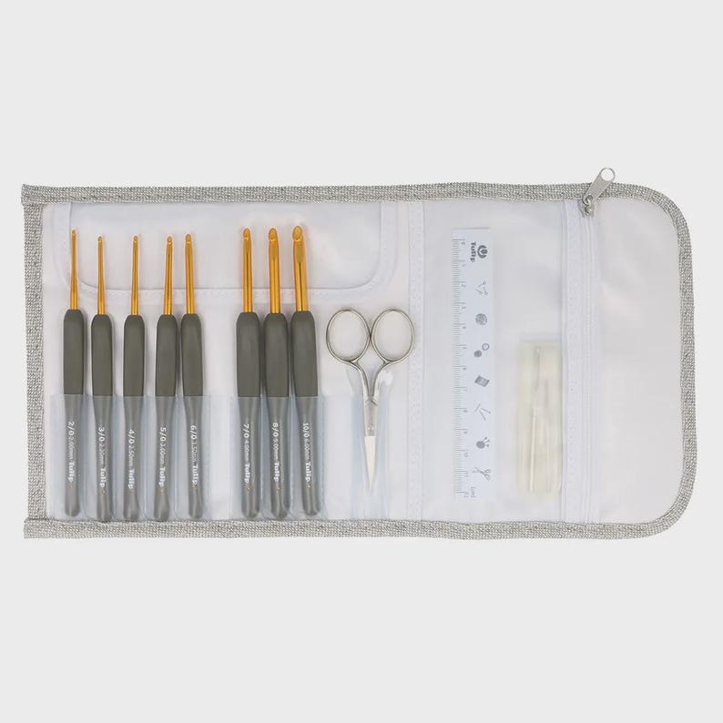 Tulip Etimo crochet hook set - Premium Gold or Royal Silver zdjęcie 9