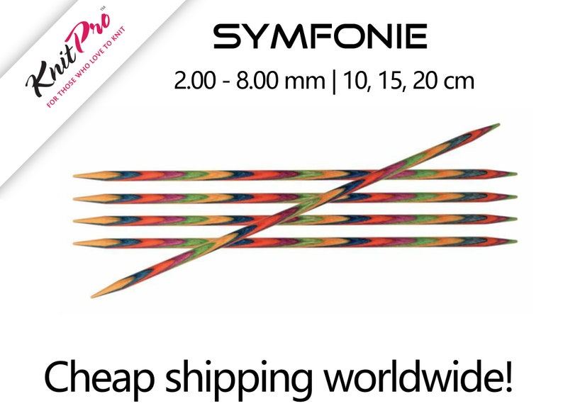 KnitPro Nova Metal 10cm DPN Double Pointed Sock Knitting Needle Set