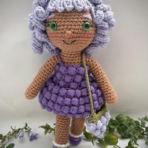 Grace the Grape Doll Crochet Pattern