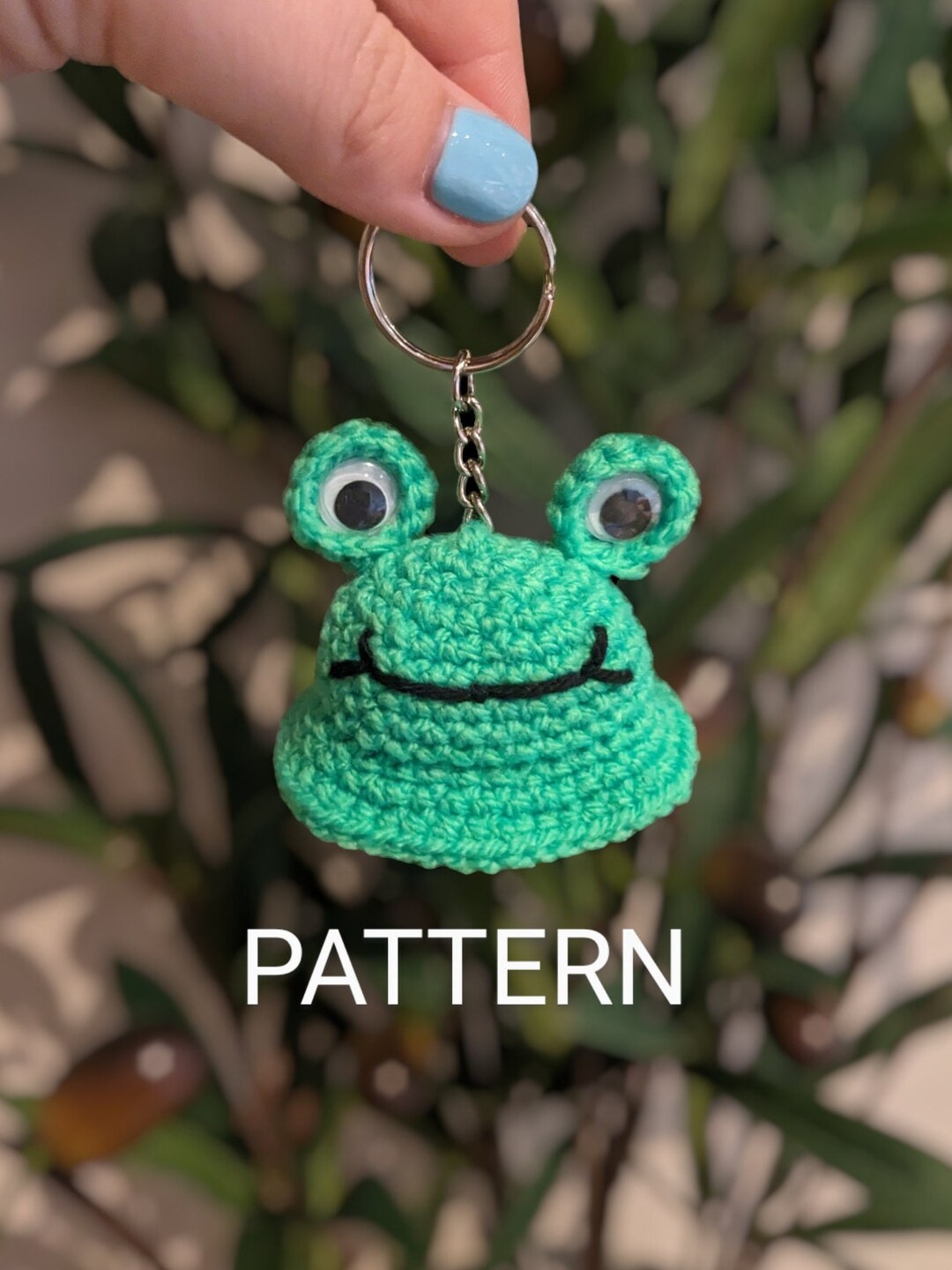 Frog Bucket Hat Keyring Crochet Pattern (PDF) - Etsy