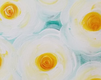 Yellow Victorian Roses, Original Painting