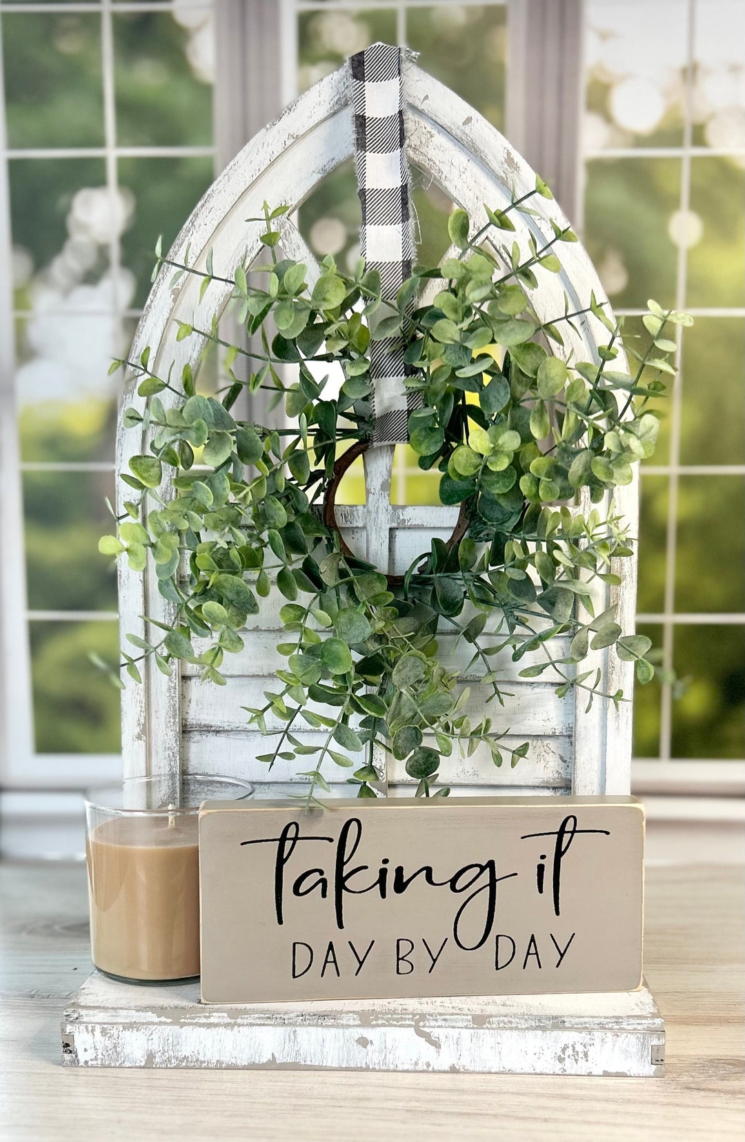 Taking it day by day inspirational sign inspirational gift
