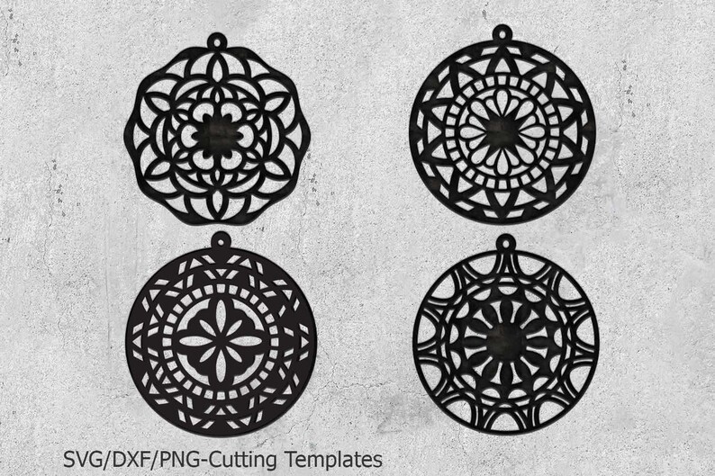 Download Mandala Earrings Svg Faux Leather Earrings Svg Cricut Svg Etsy