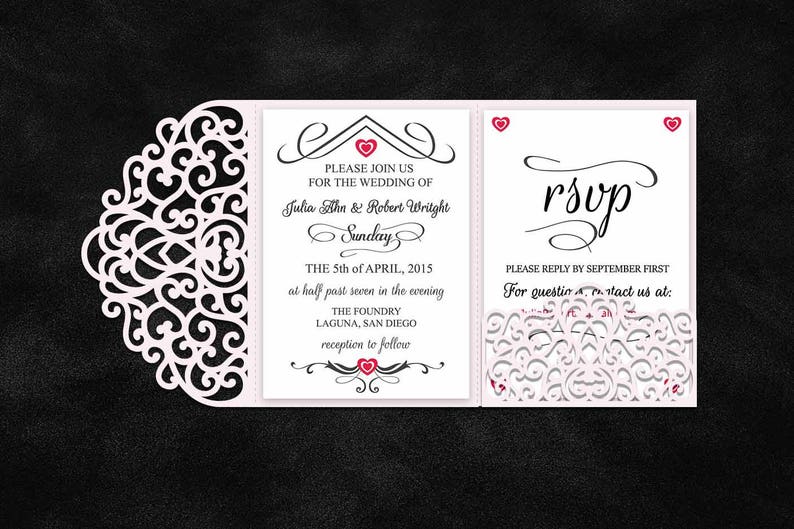 Free Free 218 Free Tri Fold Wedding Invitation Svg SVG PNG EPS DXF File