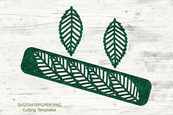 Download Set Of Earrings And Bracelet Faux Leather Earrings Svg Etsy