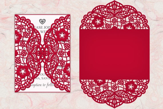 Gate Fold Card Svg File Wedding Invitation Weding Card Svg Etsy