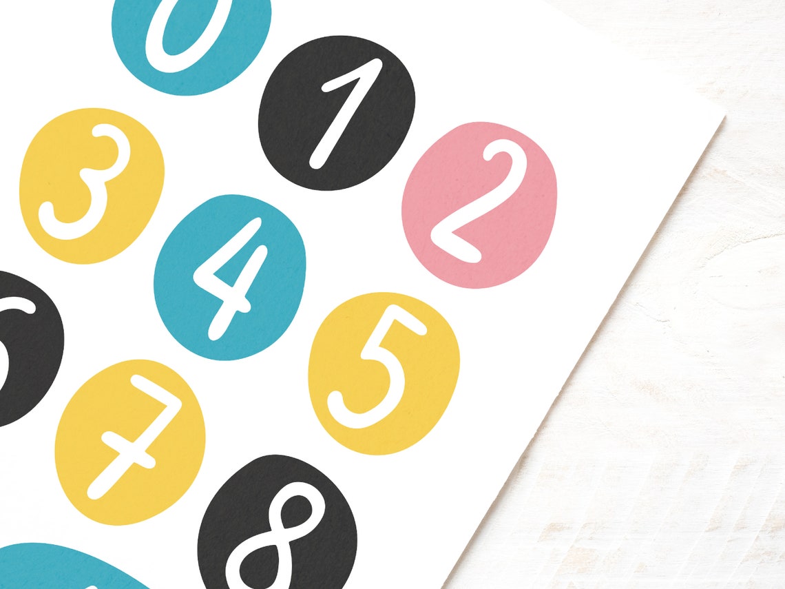 Numbers Poster Printable 123 123 Poster Numbers Digits | Etsy