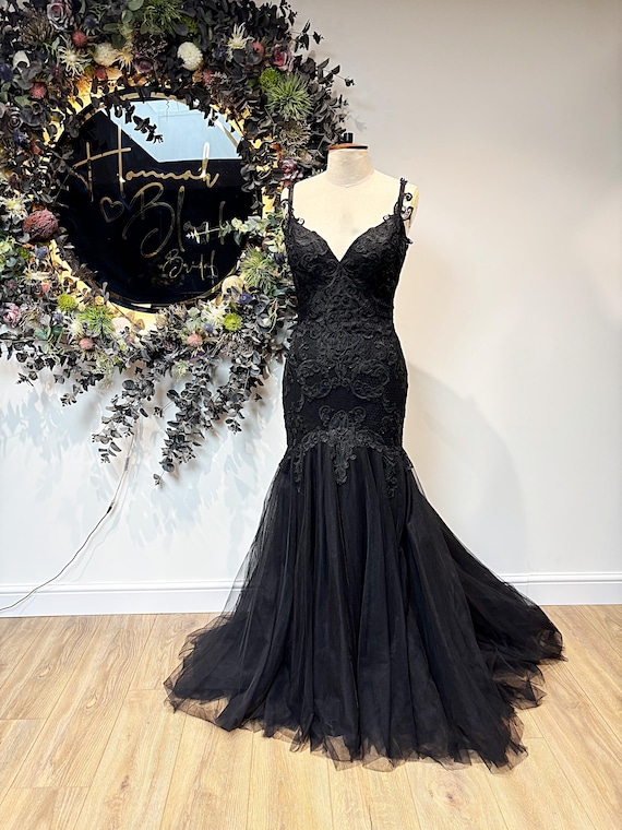 chinese dress ladies Navy Satin Lace Boat Neck Mermaid Bridesmaid Gown
