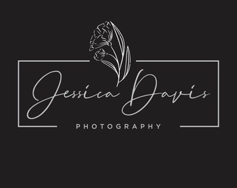 Custom Signature Photography Logo Design, Elegant Business Branding
