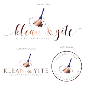 Cleaning logo design, Premade logo, Cleaning service, House cleaning, House cleaning logo, Cleaning company logo, Custom Logo,Premade Logo