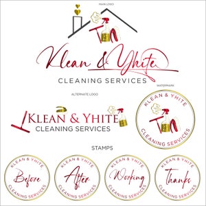 Premade logo, Premade Logo Design, Logo Design, Cleaning Services Logo, Cleaning Services, House Keeping Logo, House Cleaning, Maid Logo