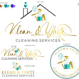 Premade logo, Premade Logo Design, Logo Design, Cleaning Services Logo, Cleaning Services, House Keeping Logo, House Cleaning, Maid Logo