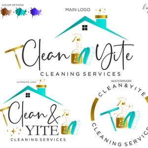 Premade logo, Premade Logo Design, Logo Design, Cleaning Services Logo, Cleaning Services, House Keeping Logo, House Cleaning, Maid Logo
