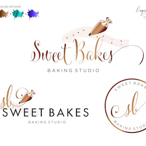 Bakery Logo, Logo design, Baking Logo, Custom Logo Design, Premade Logo, Cake Branding, Business Logo, Food Brand, Food Logo Design