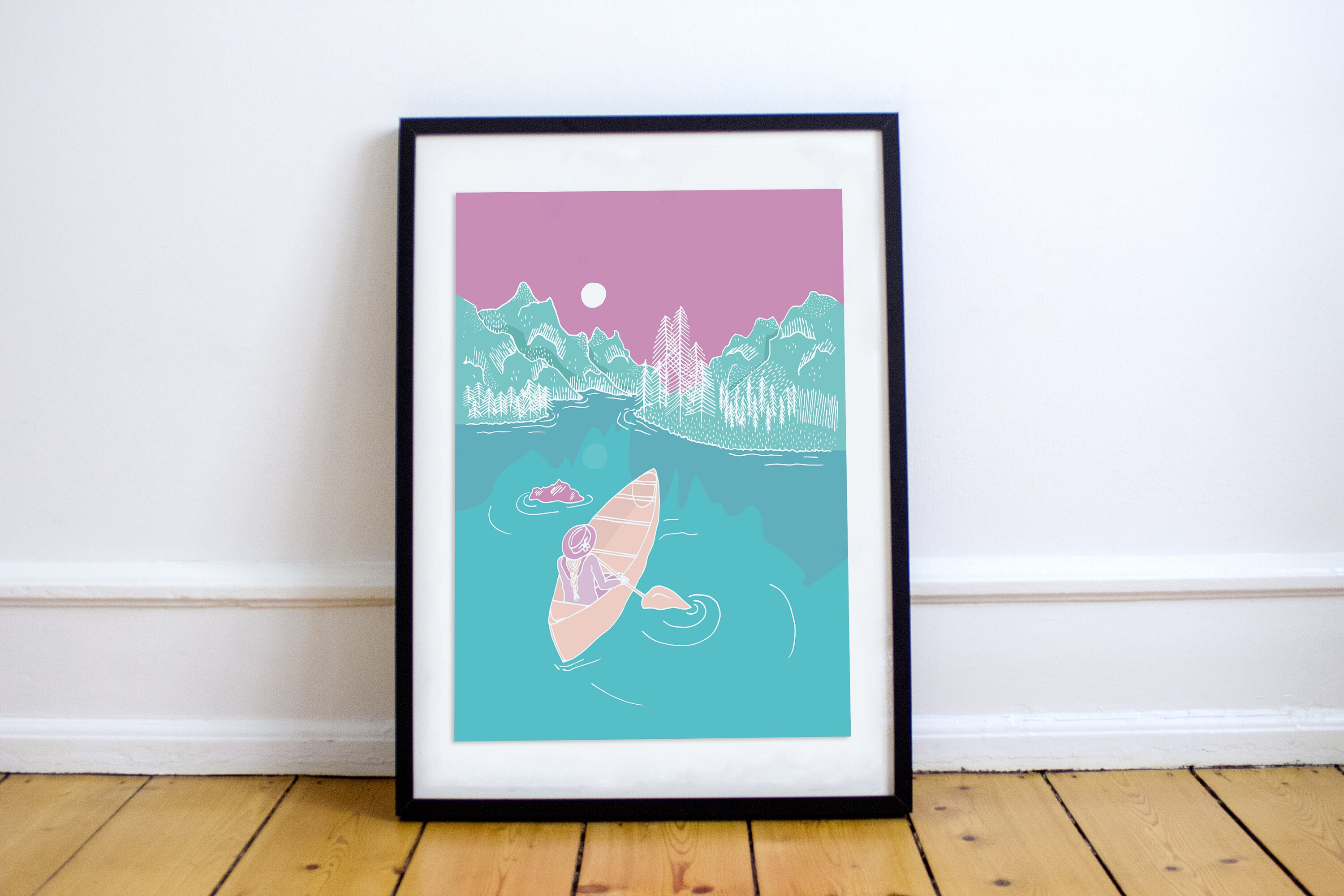 Affiche Décoration Canoë