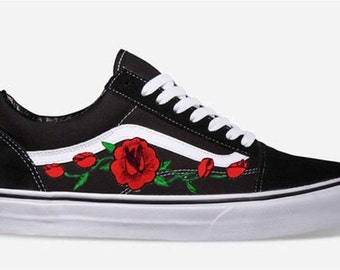 vans old skool avec roses vans old skool avec roses
