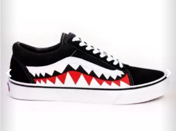 vans old skool shark bape