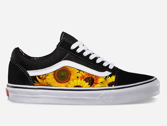 custom yellow sunflower vans